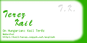 terez kail business card