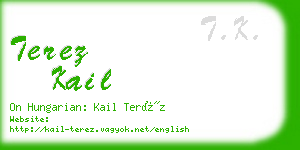 terez kail business card